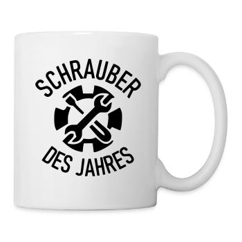 Schrauber des Jahres - Tasse - Weiß - Rechts