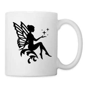 Fee in Deiner Wunschfarbe - Tasse - Weiß - Rechts