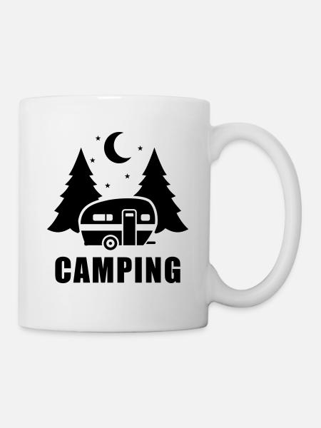 Wohnwagen - Tasse - Weiß