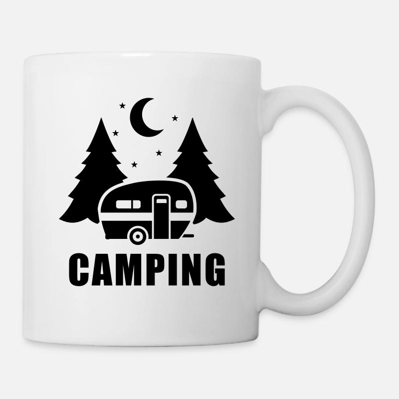 Wohnwagen - Tasse - Weiß