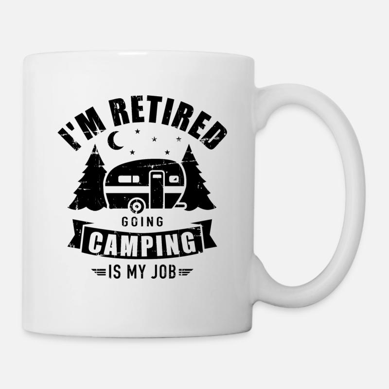 Wohnwagen - Tasse - Weiß