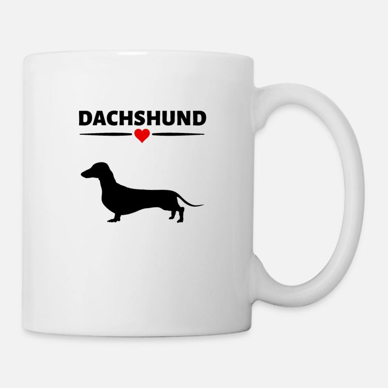 Dachshund - Mug - white