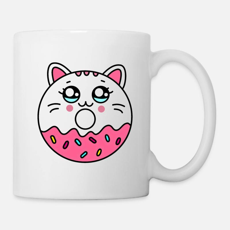 Donut Chat - Cute donut - Tasse - Weiß