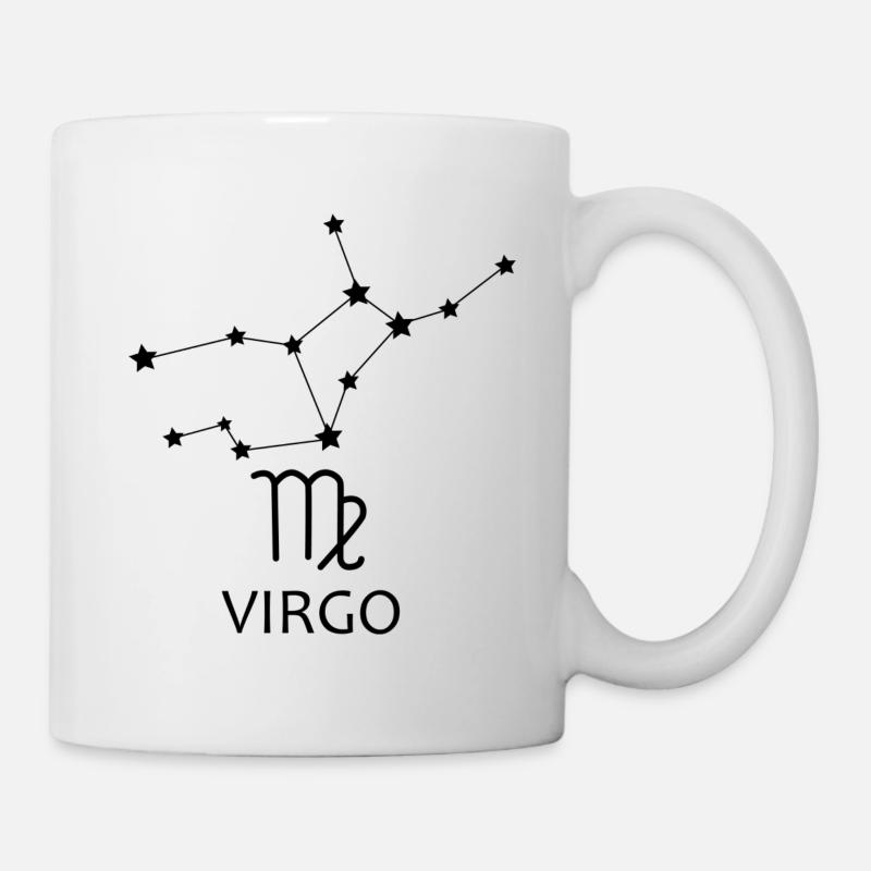 Horoskop Jungfrau Sternbild Jungfrau - Tasse - Weiß
