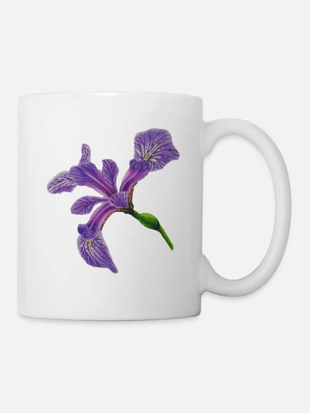 Schwertlilie - Iris - Mug - white