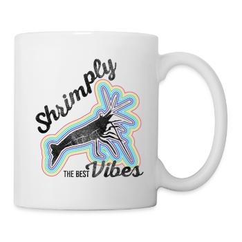 Shrimply the best vibes - Mug blanc - blanc - Droite