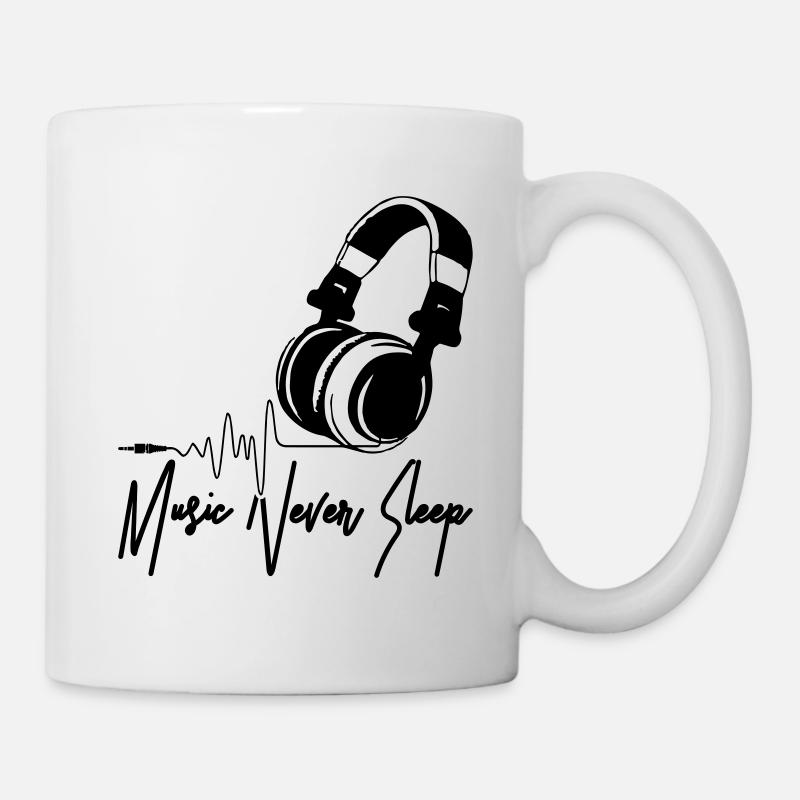Music Never Sleep - Mug blanc - blanc
