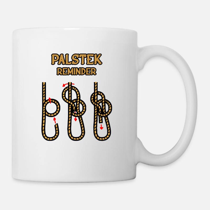 Palstek Reminder Segelknoten Sportbootführerschein - Tasse - Weiß