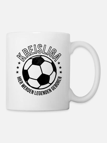 Kreisliga Spruch Fußball Motivation Legende Lustig - Tasse - Weiß
