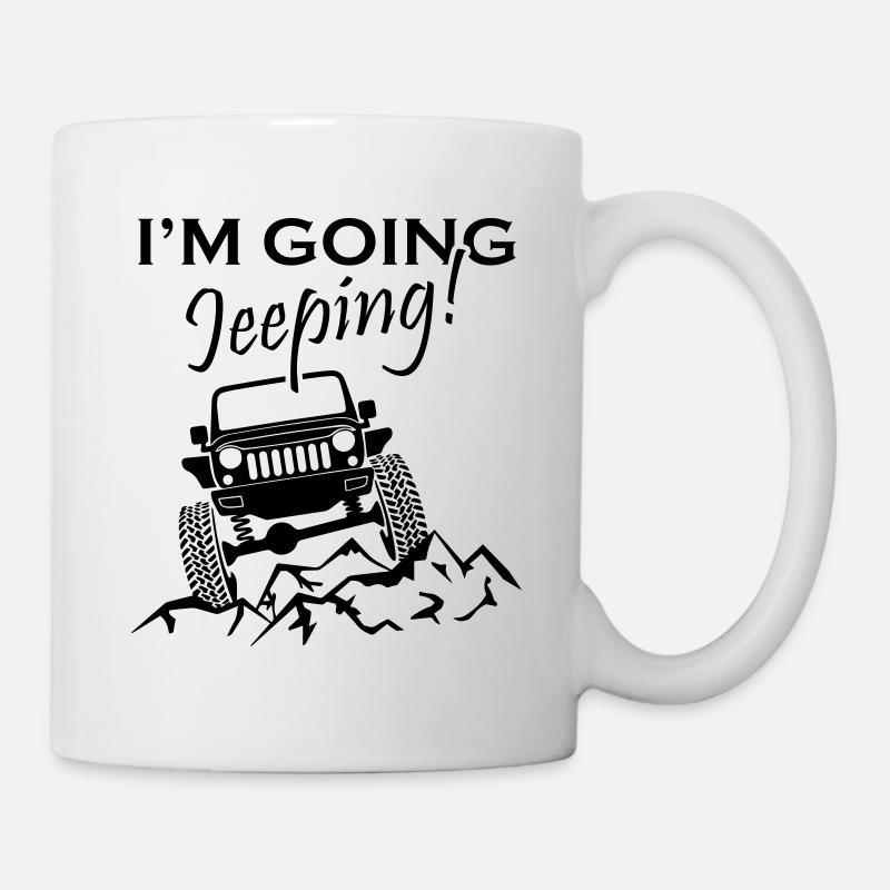 I m Going Jeeping - Tasse - Weiß