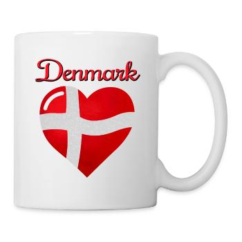 Flag of Denmark - Mug - white - Right