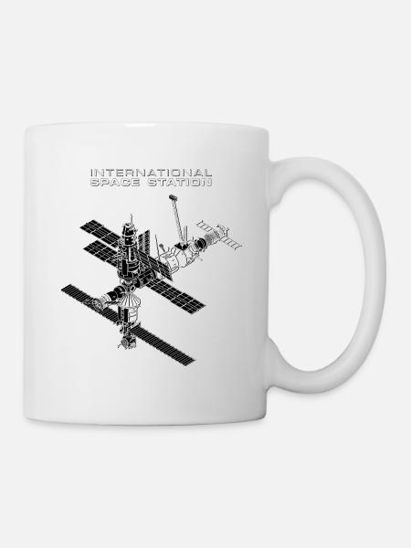 International Space Station with Soyuz - Mug - white