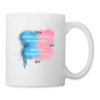 transgender suicide prevention - Mug - white - Right