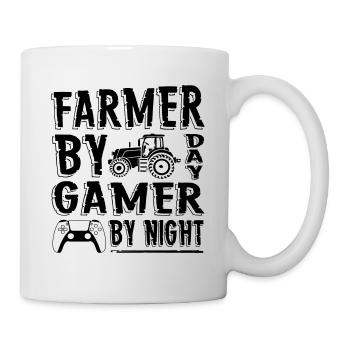 Agriculteur par Day Gamer by Night - Mug blanc - blanc - Droite