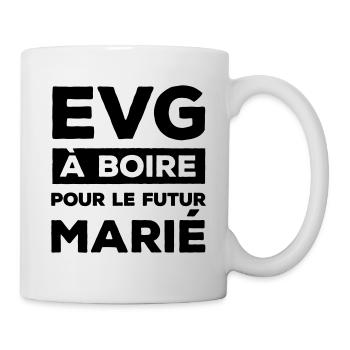 EVG soirée futur marié - Mug blanc - blanc - Droite