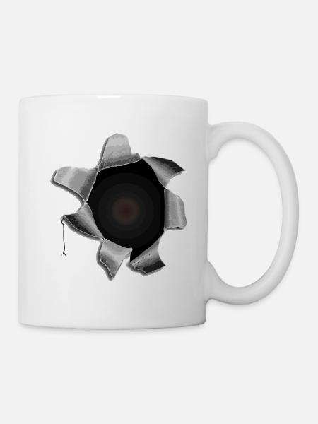 Trou de balle. - Mug blanc - blanc
