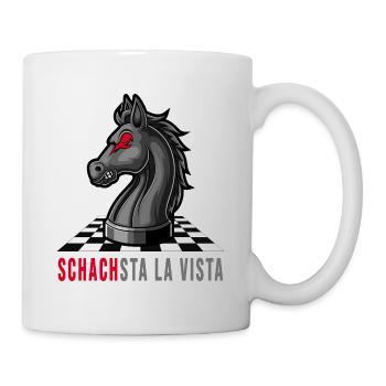 checkmate checkerboard chess game - Mug - white - Right