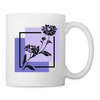 Blume - Tasse - Weiß - Rechts