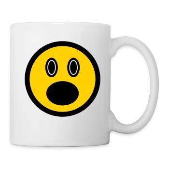 Bewildered emoticon - picture icon - stick face - Mug - white - Right