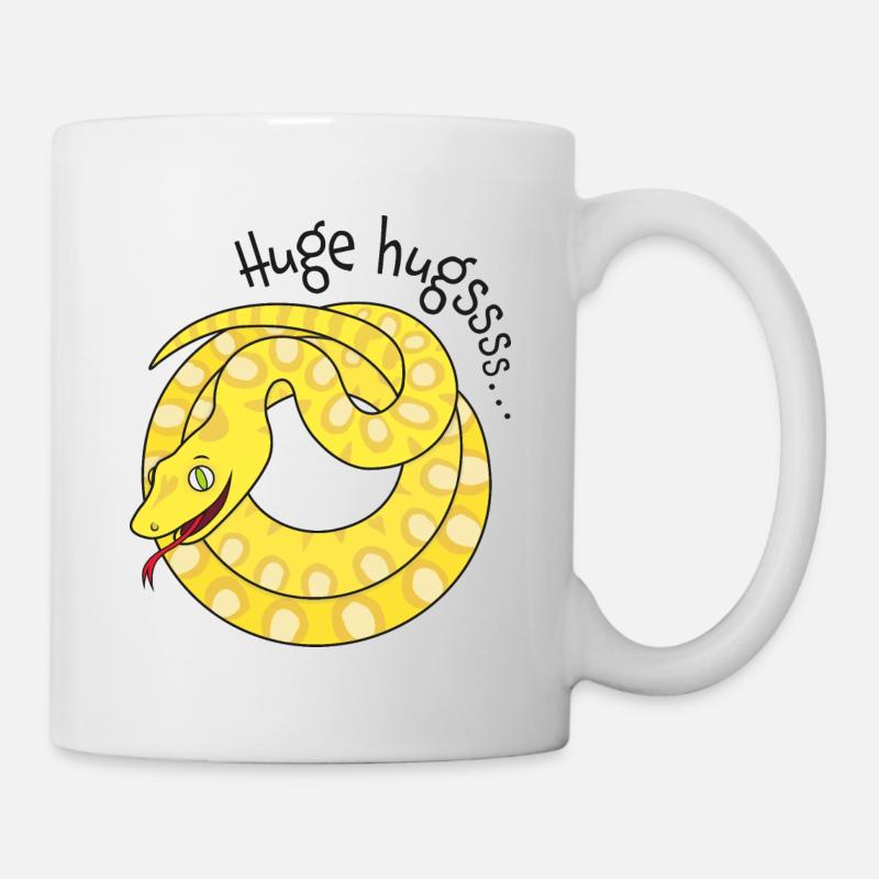 Tight hugs available from python! - Mug - white