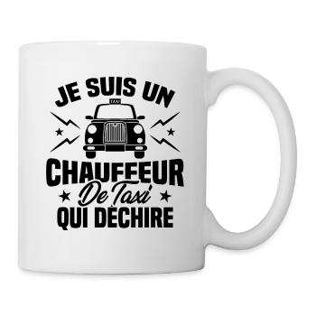 Je Suis Un Chauffeur De Taxi Qui Déchire - Mug blanc - blanc - Droite