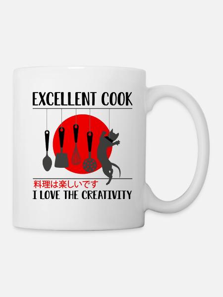 kreativer Koch kocht Gourmet Hobbykoch Chefkoch - Tasse - Weiß
