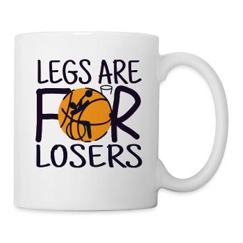 Les jambes de basketball en fauteuil roulant sont pour les perdants - Mug blanc - blanc - Droite