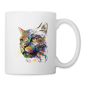 Chat Chat Motif Animaux Cadeau Art Animal Motif - Mug blanc - blanc - Droite