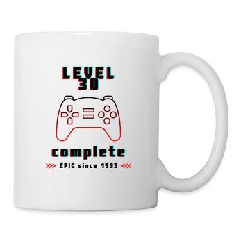 Level 30 complete - 30. Geburtstag Motto Gaming - Tasse - Weiß - Rechts