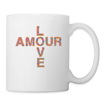 Amour - Mug blanc - blanc - Droite