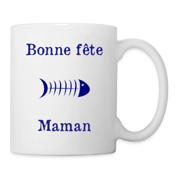 BONNE FÊTE. FÊTE DES MÈRES. FÊTE DES PÈRES. FÊTE - Mug blanc - blanc - Droite