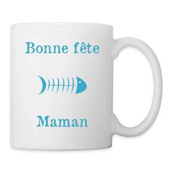 BONNE FÊTE. FÊTE DES MÈRES. FÊTE DES PÈRES. FÊTE - Mug blanc - blanc - Droite