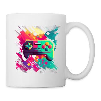 Retro Konsole - Tasse - Weiß - Rechts