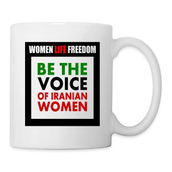 Women life freedom - Be the voice Of iranian women - Mug - white - Right