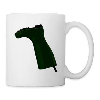 Gummistiefel als stiller Protest - Tasse - Weiß - Rechts