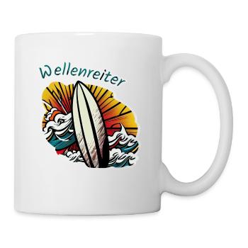 Wellenreiter - Tasse - Weiß - Rechts