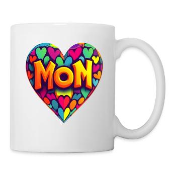 Mother's Day Heart Colorful - Mug - white - Right
