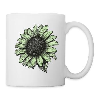 Retro Sunflower Illustration - Mug - white - Right