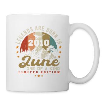 Juin 2010 Anniversaire Juni 2010 Juni - Mug blanc - blanc - Droite
