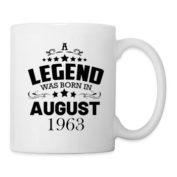 Une légende est née en août 1963 - Mug blanc - blanc - Droite