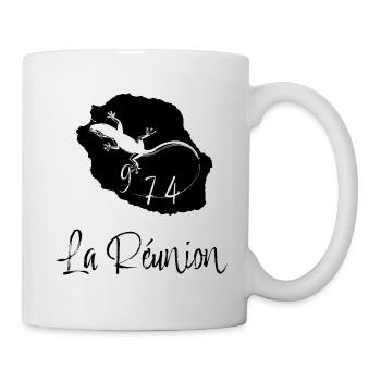 La Réunion 974 margouillat - Mug blanc - blanc - Droite