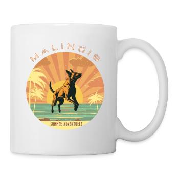 Belgischer Schäferhund - Sommer - Tasse - Weiß - Rechts