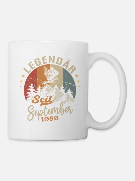 September 1986 - September 1986 Jahrestag 1986 - Tasse - Weiß