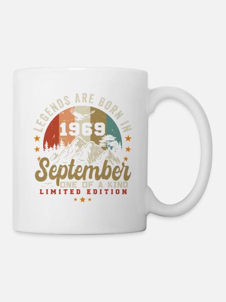 Septembre 1969, né en 1969 - Mug blanc - blanc