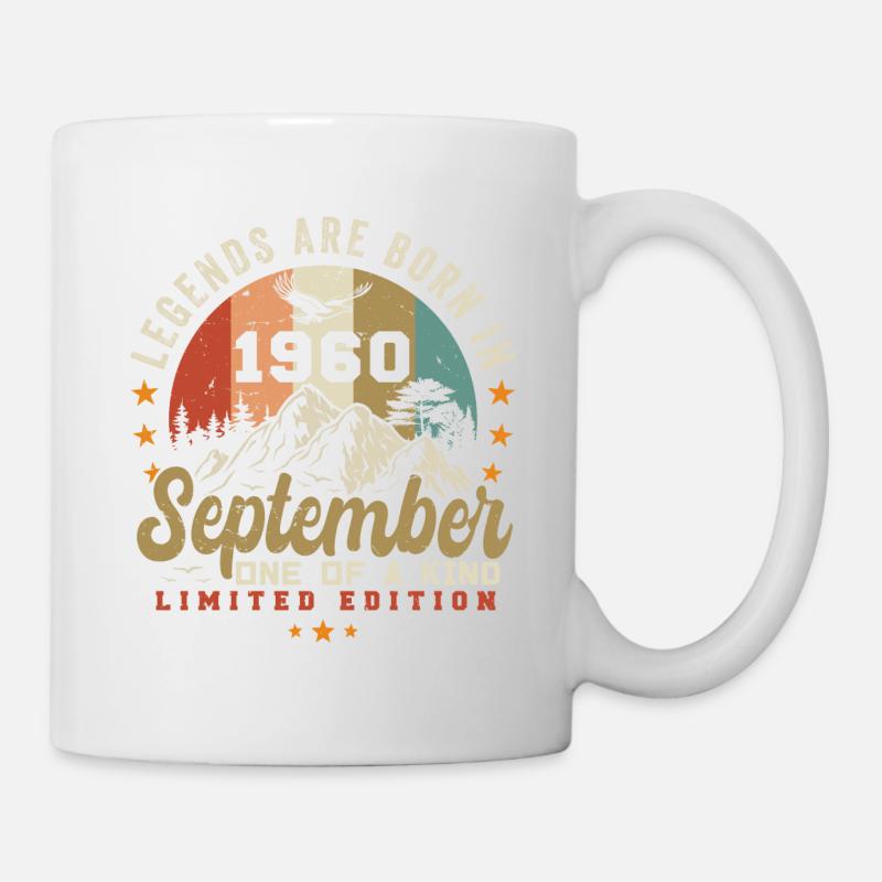 Septembre 1960, né en 1960 - Mug blanc - blanc