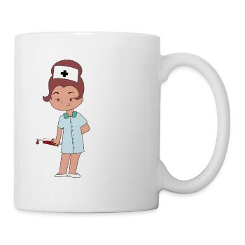 Nurse - Tasse - Weiß - Rechts
