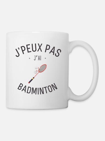 J'Peux pas j'ai Badminton - Mug blanc - blanc