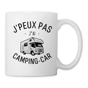 J peux pas j ai Camping car - Mug blanc - blanc - Droite