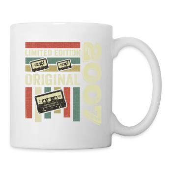 Vintage 2007 - Retro Geburtstagsspruch 2007 - Tasse - Weiß - Rechts