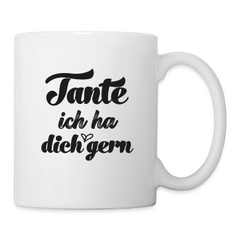 Tante ich ha dich gern Schweiz Patentante Schweiz - Tasse - Weiß - Rechts